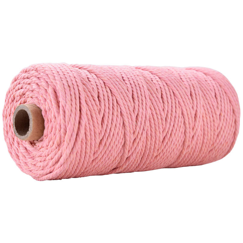 Green 3 Strand Twisted Nylon Rope 3mm Macrame Braided Cotton Rope