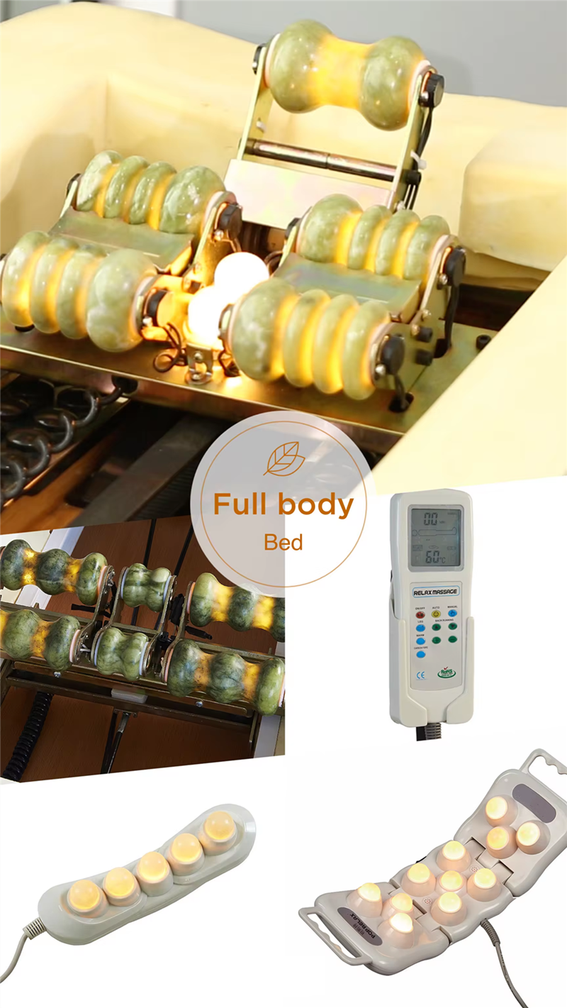 Manufacturer S Shape Chiropractic Jade Roller Massager Electric Thermal Spine Infrared Massage Bed Table