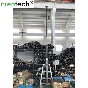 Quality 9m tower light pneumatic telescopic mast/ inside electric wires/ aluminum telescoping mast wholesale