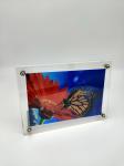 Display Shelf Acrylic Stand Figures , 180mm Acrylic Picture Frame Holder