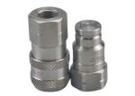 BSPP 316 Stainless Steel Flat Face Hydraulic Coupler
