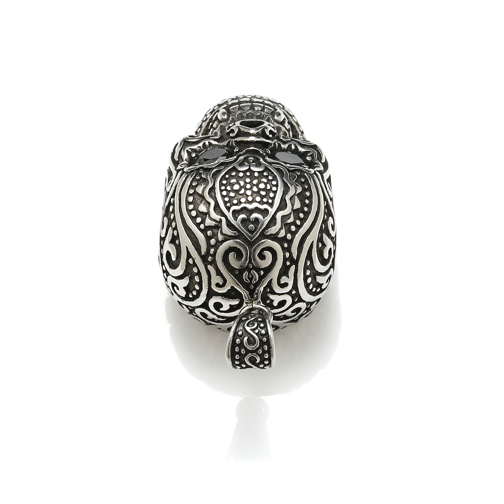 Wholesale Men Fashion Jewelry Cool Hip Hop Vintage Skull Head Pendant Necklace