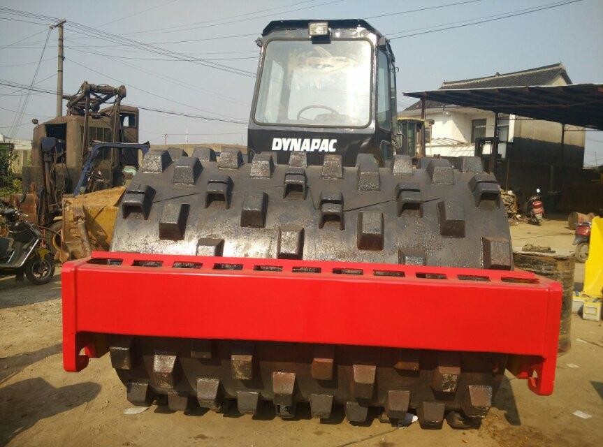 Used CA25 Dynapac Single Drum Roller Stable Operation With Sheep Foot