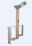 wood like street lamp outdoor fitness equipment