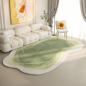 Quality Light Luxury Creamy Floor Carpet Rug Irregular Bedroom Area Rugs wholesale