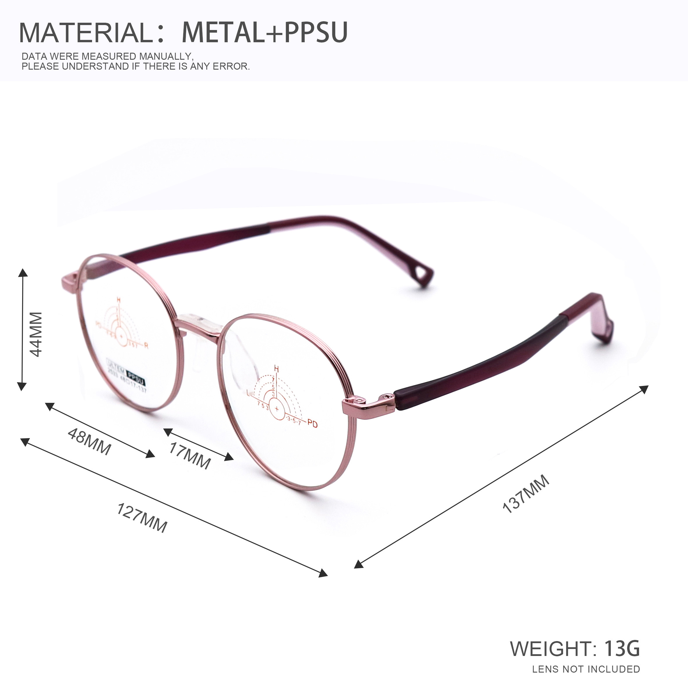 Various Colors Kids Metal And PPSU Optical Athletic Glasses LF 2533