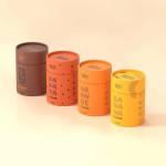 Biodegradable Cardboard Cylinder Packaging Box Tubes With UV Coating