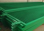 Dust Proof Green Aluminum Expanded Metal Mesh For Building Doors / Windows