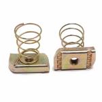 M8 Grade 6 20mm Short Spring Channel Nuts Yellow Zinc Plated