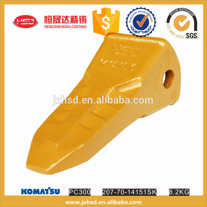 207-70-15141SK Precision Casting Rock Teeth For Excavator Bucket