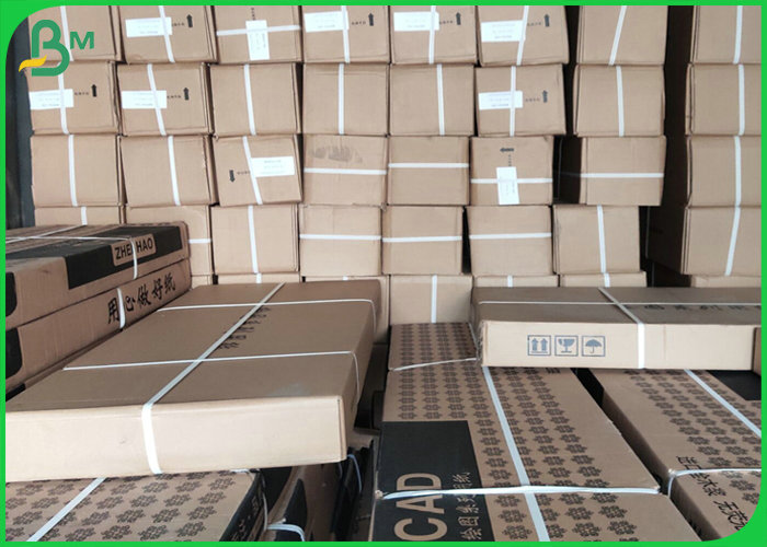 2 Rolls 54'' Wide Format 3'' Core 20lb White Bond Paper For CAD Printing 