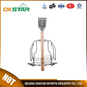 Quality outdoor wooden fitness equipment push chair chest press wholesale
