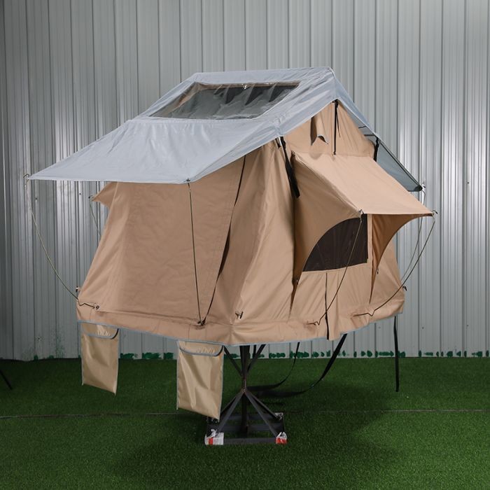 PU Coated 3000mm Rooftop Camping Tent , Hard Shell Roof Top Tent For Truck