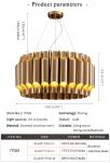 Led Chandelier For Living Dining Room Luxury Gold Stainless Steel Lamp Modern
