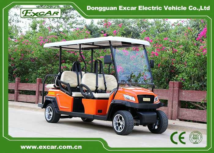 Excar 48V 6 Person Golf Carts , Electric Golf Buggy With Sun Shades