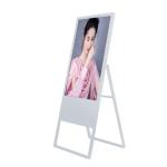 55 Inch Flexible Free Standing Digital Display Screens Portable For Advertising
