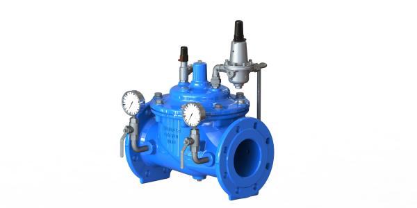 Rubber / Stainless Pressure Reducing Valve , Water PRV Adjustable Pressure