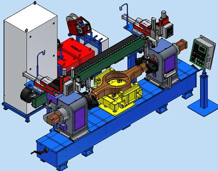 5000 KG Special Automatic Welding Machine for Rear Cover of Axle Housing Welding Rod Production Line