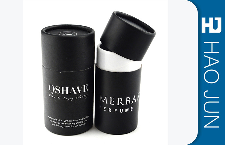 Cylinder Cosmetic Paper Boxes Matt Lamination For Skin Care , Color Customized