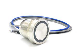 Quality 25mm Latching Waterproof Piezo Touch Switch Stainless Steel For Car Marine wholesale