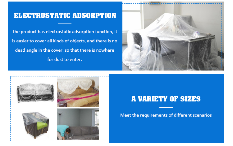 Garbage Clear Furniture Size Plastic Bags With Customized Size Accept OEM