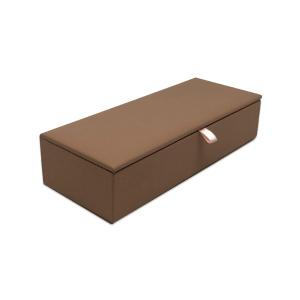 Quality Velvet Inner Leather Portable Travel Jewelry Box Ring Holders wholesale