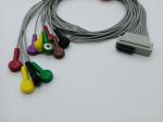 IEC AHA Snap Clip Banana 4.0 Holter ECG Cable 1m Compatible CARDIOLINE