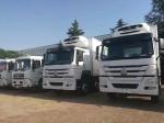 HOWO 6x4 Tri Axle Truck 18t Refrigerator Box Truck White
