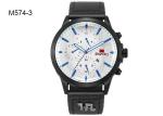 Business Men's Quartz Watch Analog Chronograph Date Leather Band Dress Watch