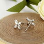 Ebay New Arrival Windmill Design Zircon Silver Fashion Jewelry Earrings