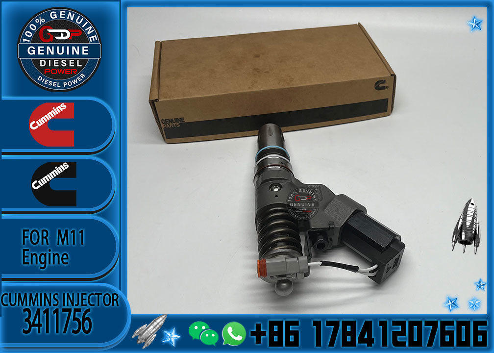 3411756 OE quality Brand New Diesel Common Rail Injector 3411756 3411753 3411753RX 4902921 for C ummins ISM QSM M11 engi