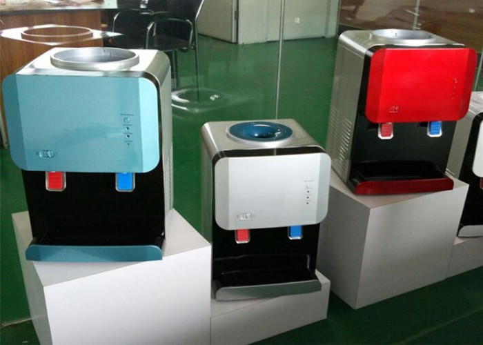Compressor Cooling Desktop Water Cooler Dispenser Machine Three Taps Bottled Type