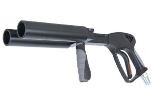 Quality Dual Barrel Co2 Led Confetti Gun 1600psi Co2 Confetti Machine Manual Operation wholesale
