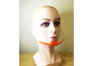 Quality FDA Clear Bottom Clear Half Visor Face Shield Mouth Cover For Hotels wholesale