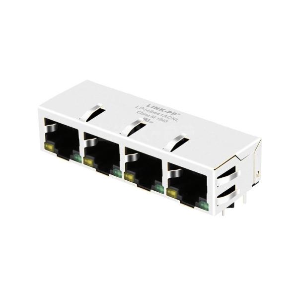 Hanrun HR911449BE Compatible LINK-PP LPJ46441ADNL 10/100 Base-T Tab Down Yellow