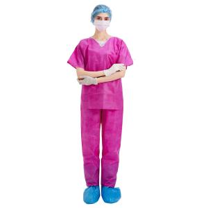 Quality OEM SMS Doctors Disposable Scrub Suits Hospital XL L M wholesale