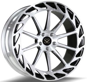 Quality 17 Inch A6061-T6 Alloy 1 Piece Forged Wheels Hyper Black wholesale