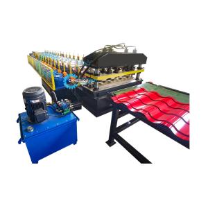 Quality Hydraulic Cutting Trapezoid Step Tile Making Roll Forming Machine wholesale