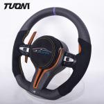 Bmw M Series Black Alcantara Carbon Fiber Steering Wheel Matte With Paddles