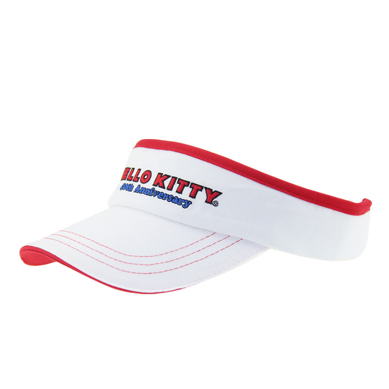 Kids Light Weight Sun Visor Caps White Sun Shade Visor Hat Adjustable Closure