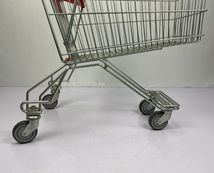 125L Large Capacity Russian Style Supermarket Steel Handcart Grocery Store High-Quality Cart Wholesale