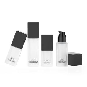 Quality 31.2MM 30CC Foundation Glass Bottle Frosted Glass Cosmetic Bottles wholesale