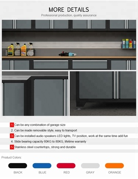Professional Mechanic Tool Cabinet with Heavy Duty Wheels and Cold Rolled Steel