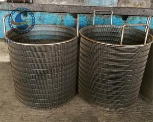 Quality 304 Grade Wire Cylinder Basket , Water Treatment Rotating Drum Screen wholesale
