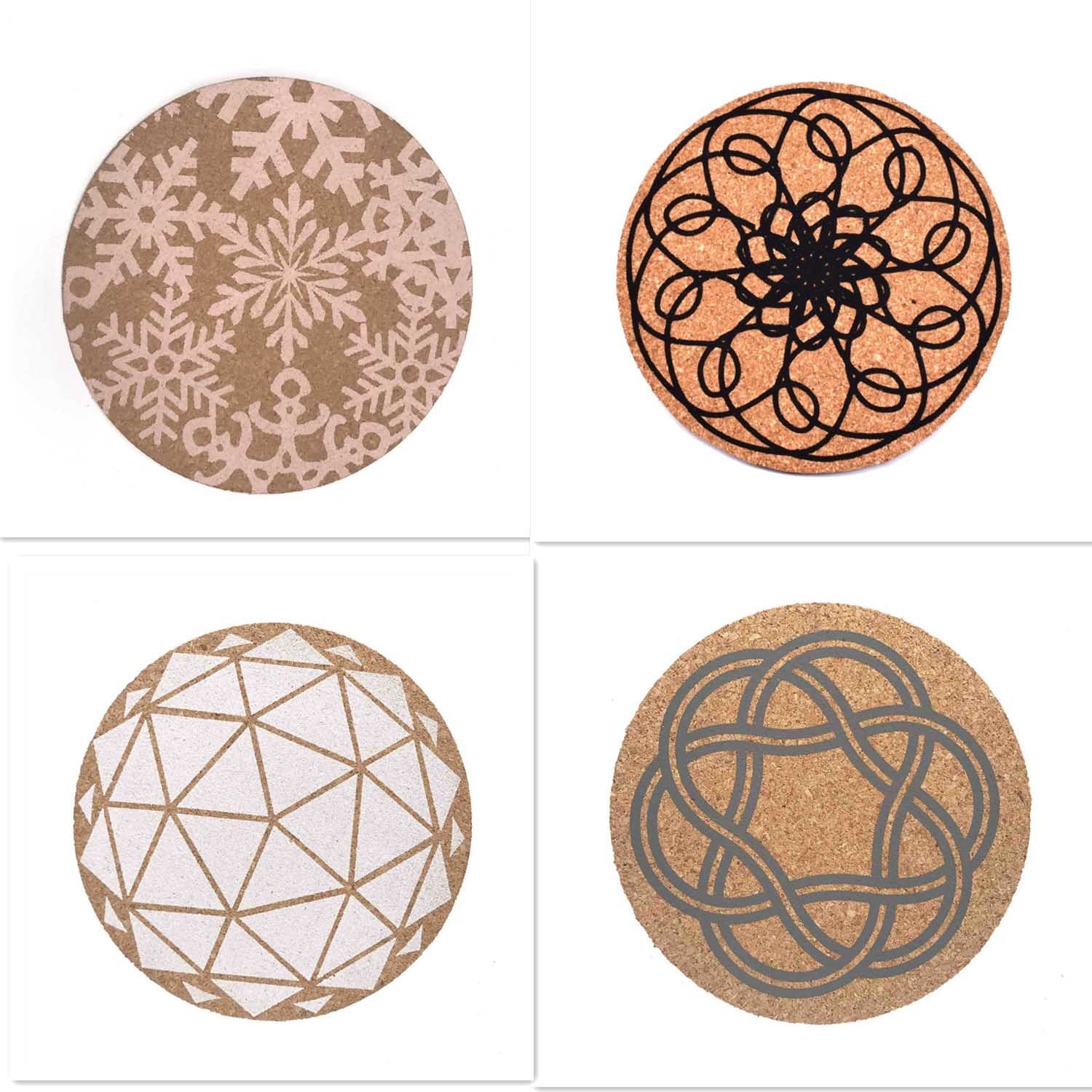 Hot Sale Wholesale Custom Resistant Natural Cork Coaster Cork Cup Mats