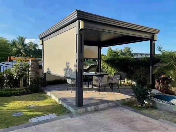 High Quality Gazebo Pergola Motorized Louvered Roof 3x3 Waterproof Garden