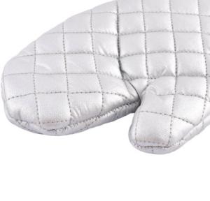 Quality Anti Scratch Silver Oven Mitts Non Disposable Heat Transfer Printing wholesale