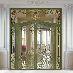 Quality Wide Wrought Iron Fence Gates Hot Dip Galvanized Classic Anti Rust wholesale