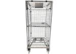 Warehouse Wire Cage Trolley 2 Side Folding 500-1000kg Load Capacity