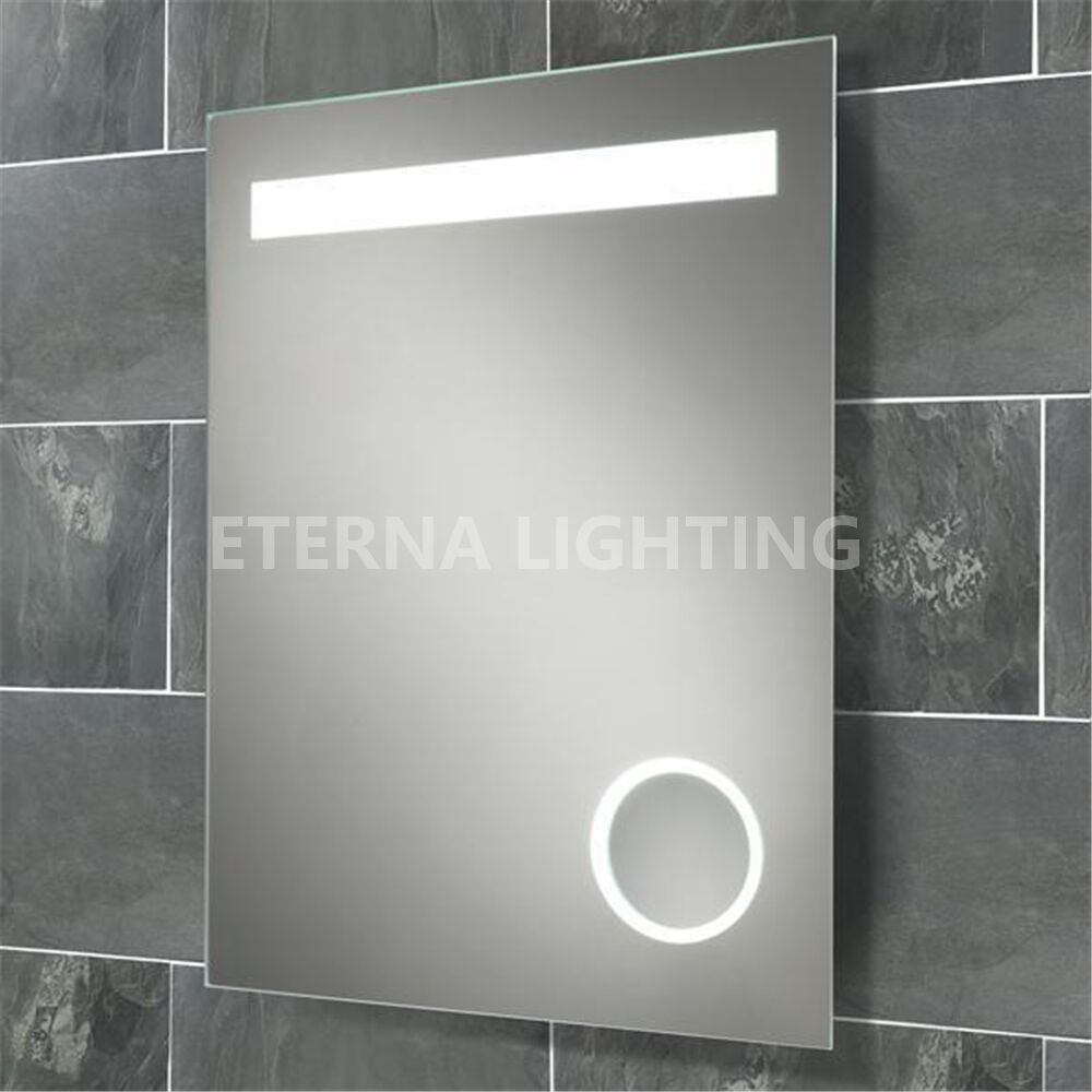 Wall Backlit Feature Rectangle Backlit Bath Light Mirror for Hotel ETL Certification